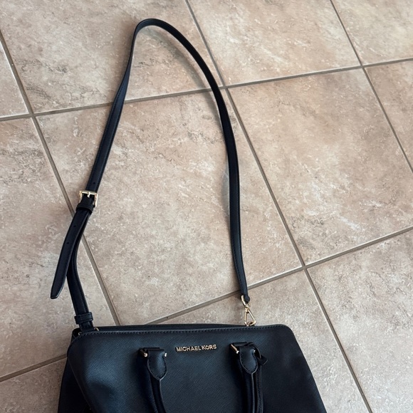 Michael Kors Black Satchel with Gold Details - Picture 8 of 9